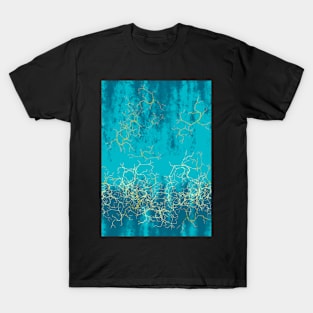 Lightning storm digital painting abstract pattern design T-Shirt